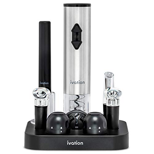 9 pc Wine Opener Kit with Electric Opener & Aerator