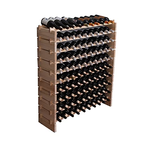 Wooden Wine Rack Cabinet for 100 Bottles