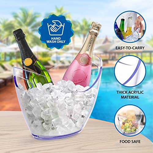 Acrylic Ice Bucket for 2 Bottles