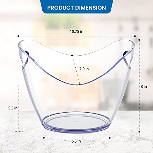 Acrylic Ice Bucket for 2 Bottles