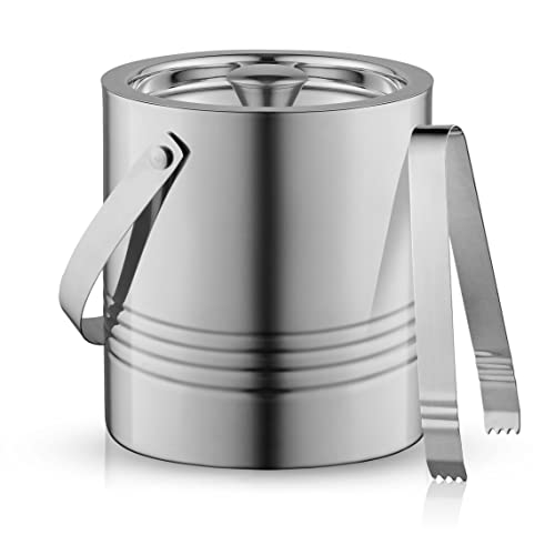 Stainless Steel Insulated Ice Bucket with Accessories