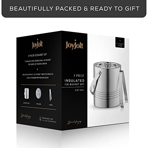 Stainless Steel Insulated Ice Bucket with Accessories