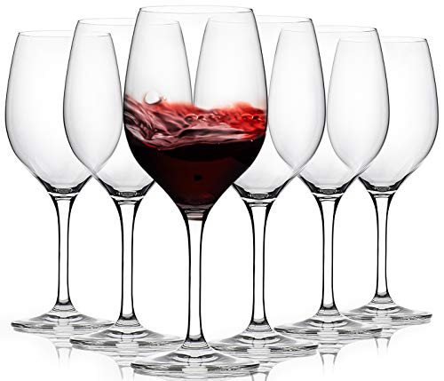 FAWLES Red Wine Glasses Set - Classic Thin Rim