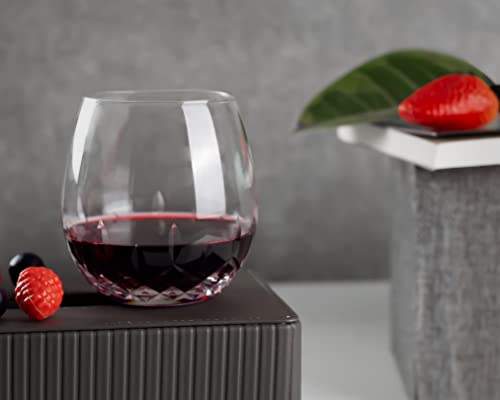 SHOSHIN Stemless Wine Glasses - Crystal Set of 4