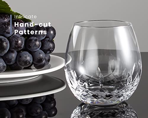SHOSHIN Stemless Wine Glasses - Crystal Set of 4
