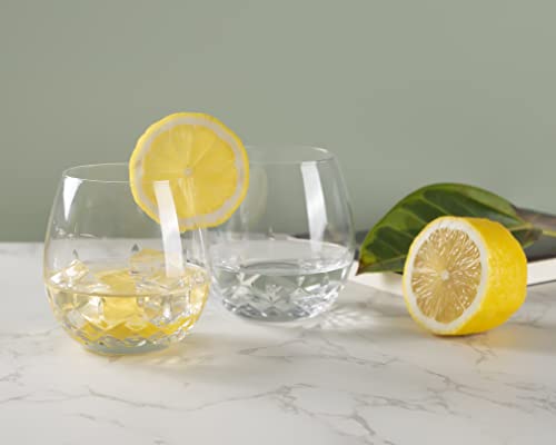 SHOSHIN Stemless Wine Glasses - Crystal Set of 4