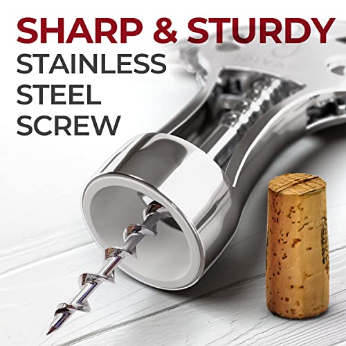 High-Quality Wing Corkscrew for Wine & Beer Bottles