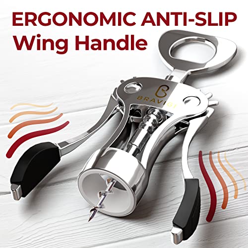 High-Quality Wing Corkscrew for Wine & Beer Bottles