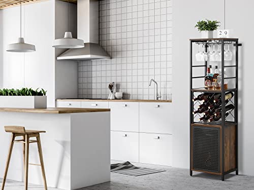Multifunctional Wine Cabinet with Adjustable Shelf