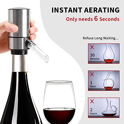 Electric Wine Aerator Pourer with Retractable Tube
