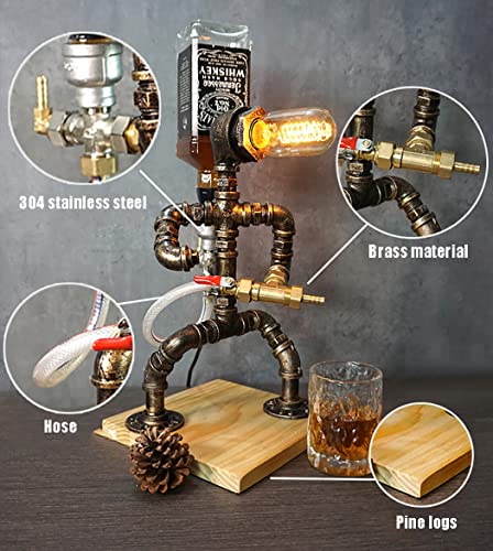Steampunk Whisky Pourer and Lamp, Perfect Gift