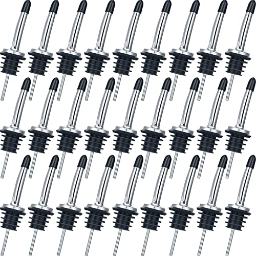 72 Tapered Stainless Steel Liquor Pourers Set