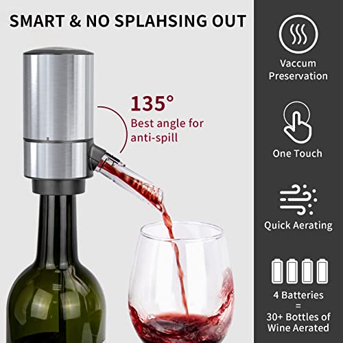 Electric Wine Aerator Pourer with Retractable Tube