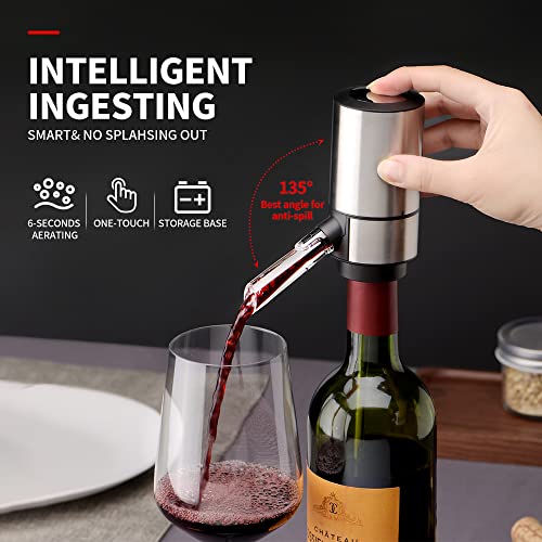 Smart Electric Wine Aerator Pourer with Storage Base