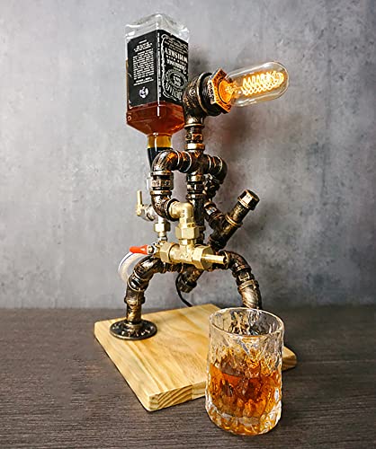 Steampunk Whisky Pourer and Lamp, Perfect Gift