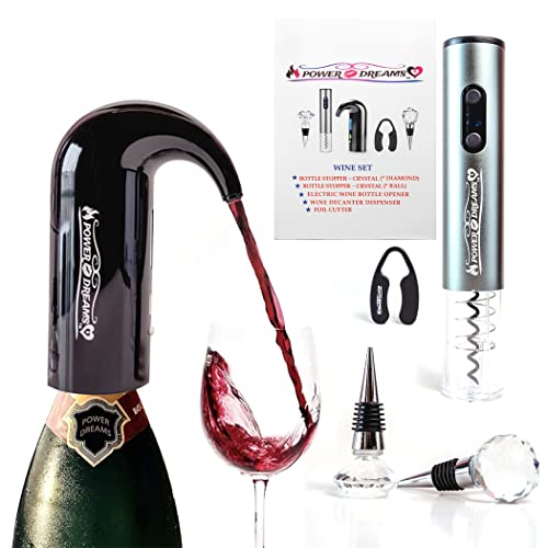 Wine Gift + Bar Kit: Aerator, Opener, Stoppers, Cutter
