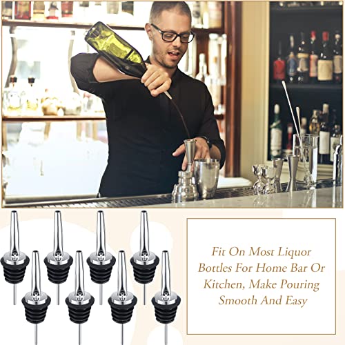 72 Tapered Stainless Steel Liquor Pourers Set