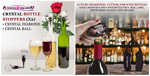 Wine Gift + Bar Kit: Aerator, Opener, Stoppers, Cutter