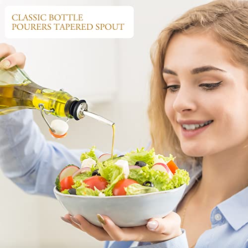 72 Tapered Stainless Steel Liquor Pourers Set