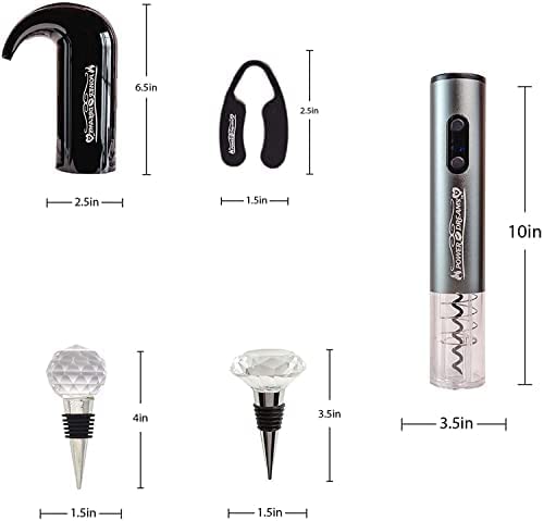 Wine Gift + Bar Kit: Aerator, Opener, Stoppers, Cutter