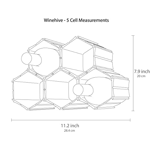 Modular Wine Storage System - Black - 50 Cell