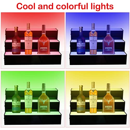 LED Wine Bottle Display Rack with Remote Control