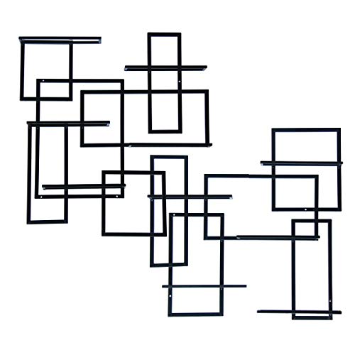 Modern Wall Mounted Wine Rack - 10 Bottles