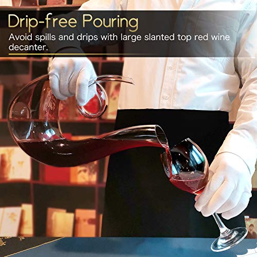 NUTRIUPS Swan Wine Decanter, Clear, 1.7L