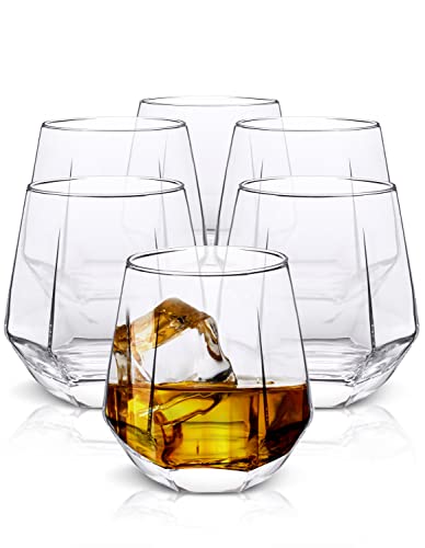 Hexagonal Crystal Wine Glasses for Red and White Wine
