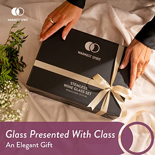 Hexagonal Crystal Wine Glasses for Red and White Wine