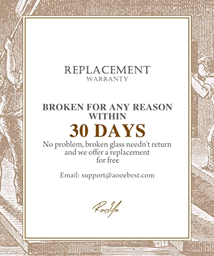 Hand blown crystal-clear red wine glasses set