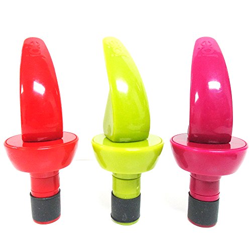 6 Airtight Wine Stoppers with Vacuum Seal
