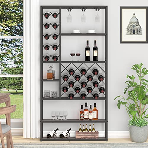 Modern Rustic Wine Rack for Kitchen or Dining