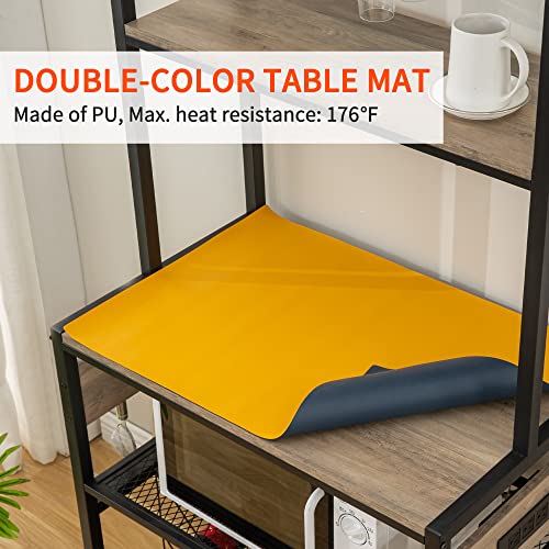 Freestanding Wine Bar Cabinet with Power Outlets