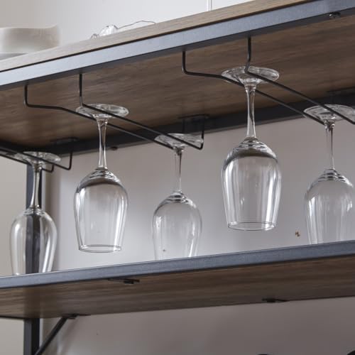 Modern Rustic Wine Rack Cabinet Stand