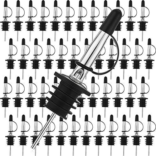 Stainless Steel Wine Pourers with Siamese Cap - 120 pieces