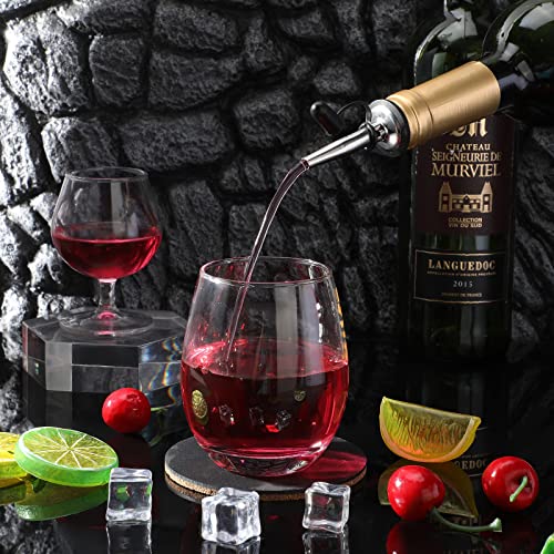 Stainless Steel Wine Pourers with Siamese Cap - 120 pieces