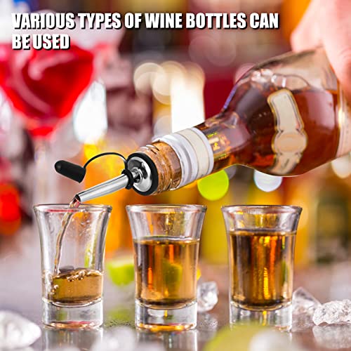 Stainless Steel Wine Pourers with Siamese Cap - 120 pieces