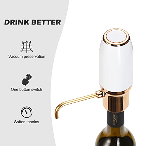 Rechargeable Automatic Wine Aerator Pourer Dispenser