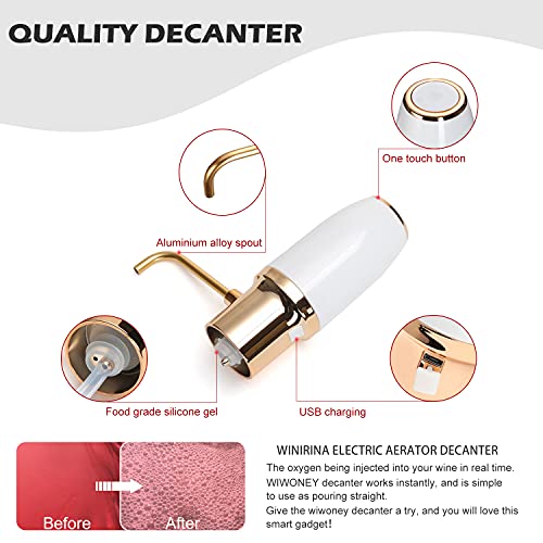 Rechargeable Automatic Wine Aerator Pourer Dispenser
