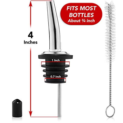 Stainless Steel Bottle Pourers for Liquor/Wine Bottles