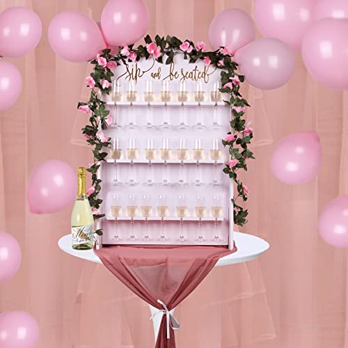 Foldable Champagne Wall Holder with Party Supplies