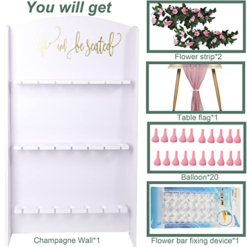 Foldable Champagne Wall Holder with Party Supplies