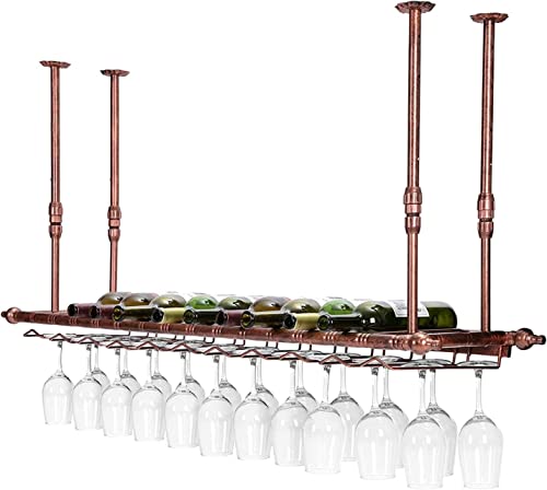 Creative Hanging Wine Glass and Bottle Holder