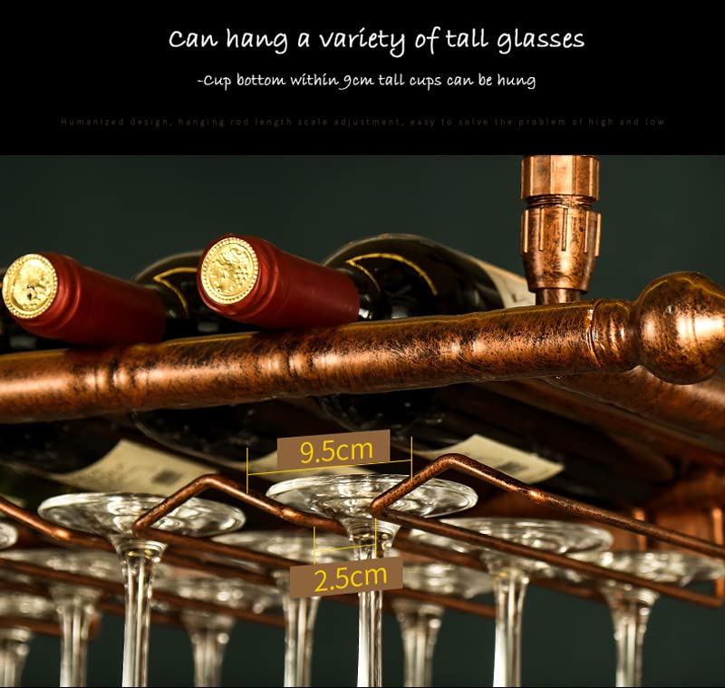 Creative Hanging Wine Glass and Bottle Holder