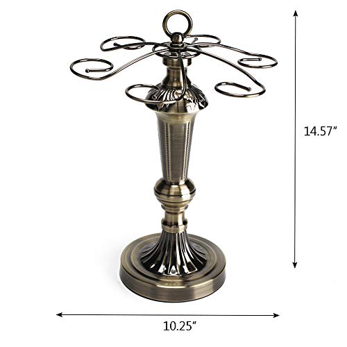 Brass Stemware Holder for 6 Glasses (2 Pack)