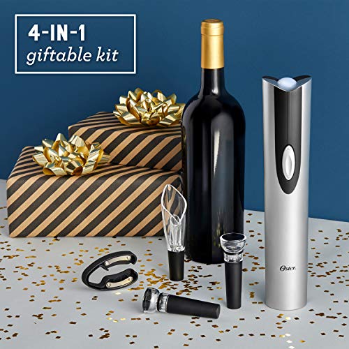 Oster Wine Opener and Accessories Set, Black