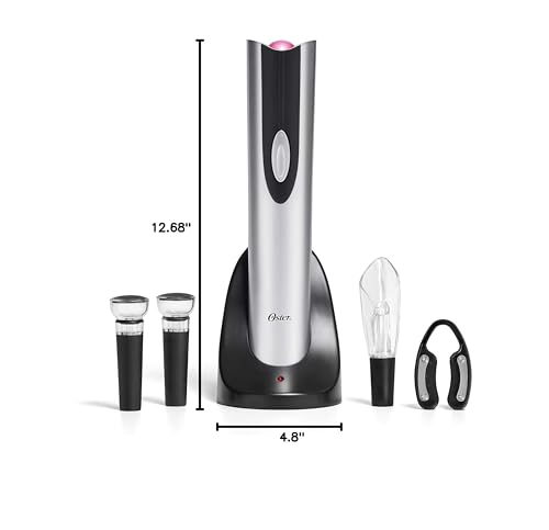Oster Wine Opener and Accessories Set, Black