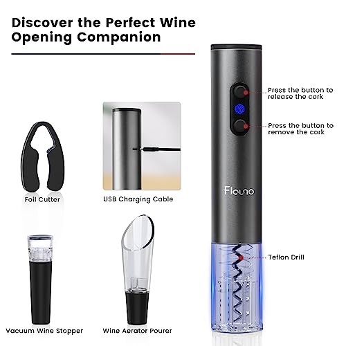 Electric Wine Opener Set with Accessories