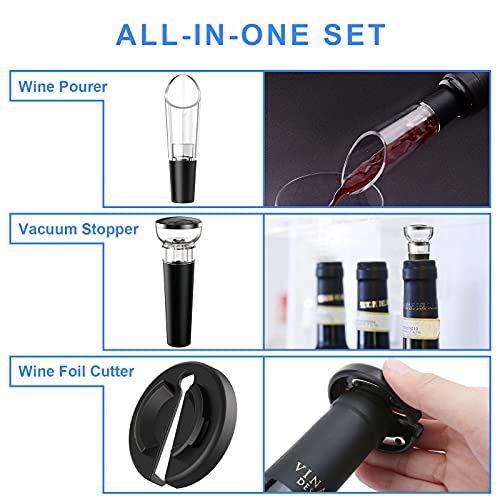 Electric Wine Opener Kit with Accessories
